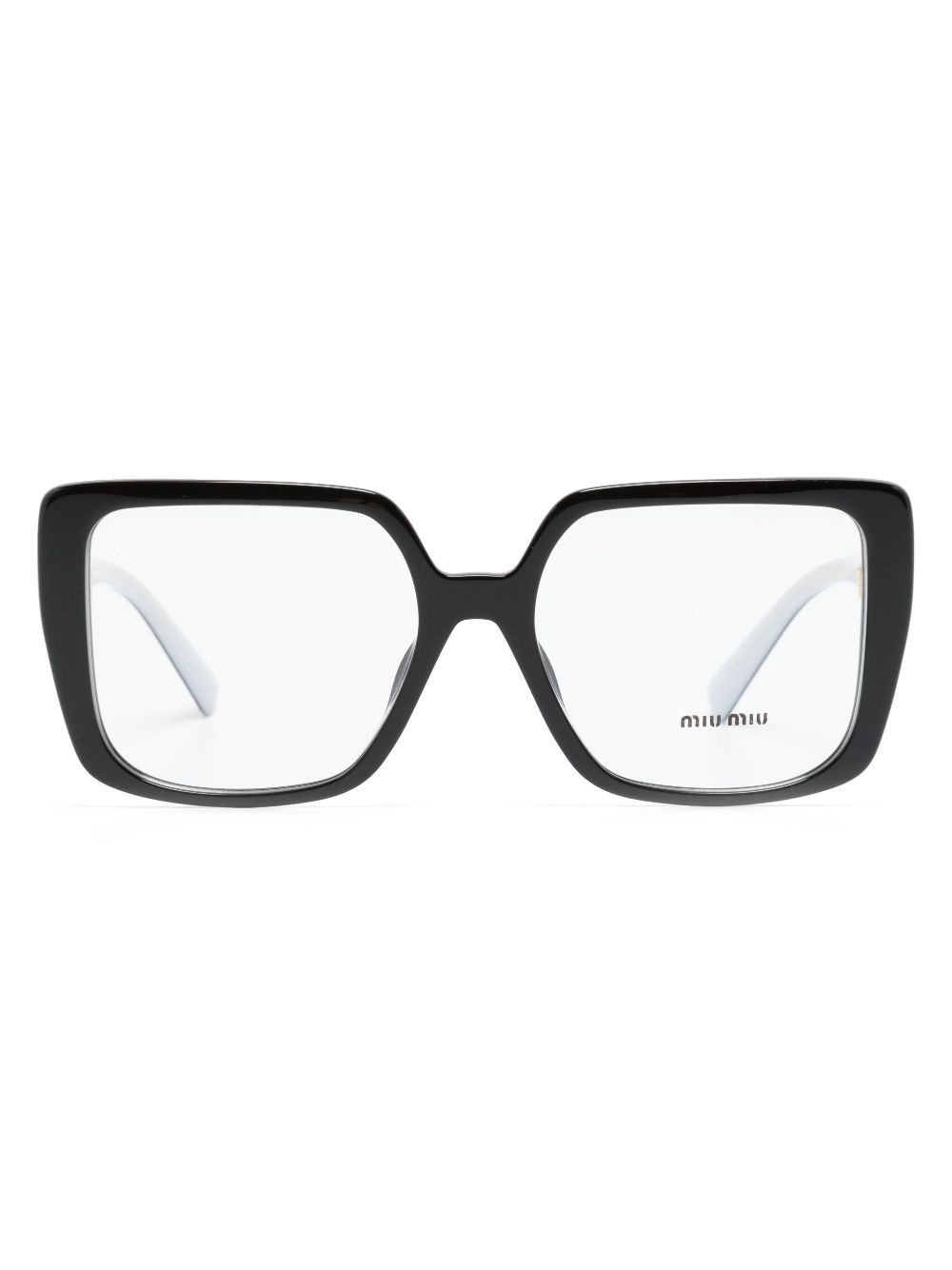 Miu Miu Eyewear oversized-frame optical glasses - Black von Miu Miu Eyewear