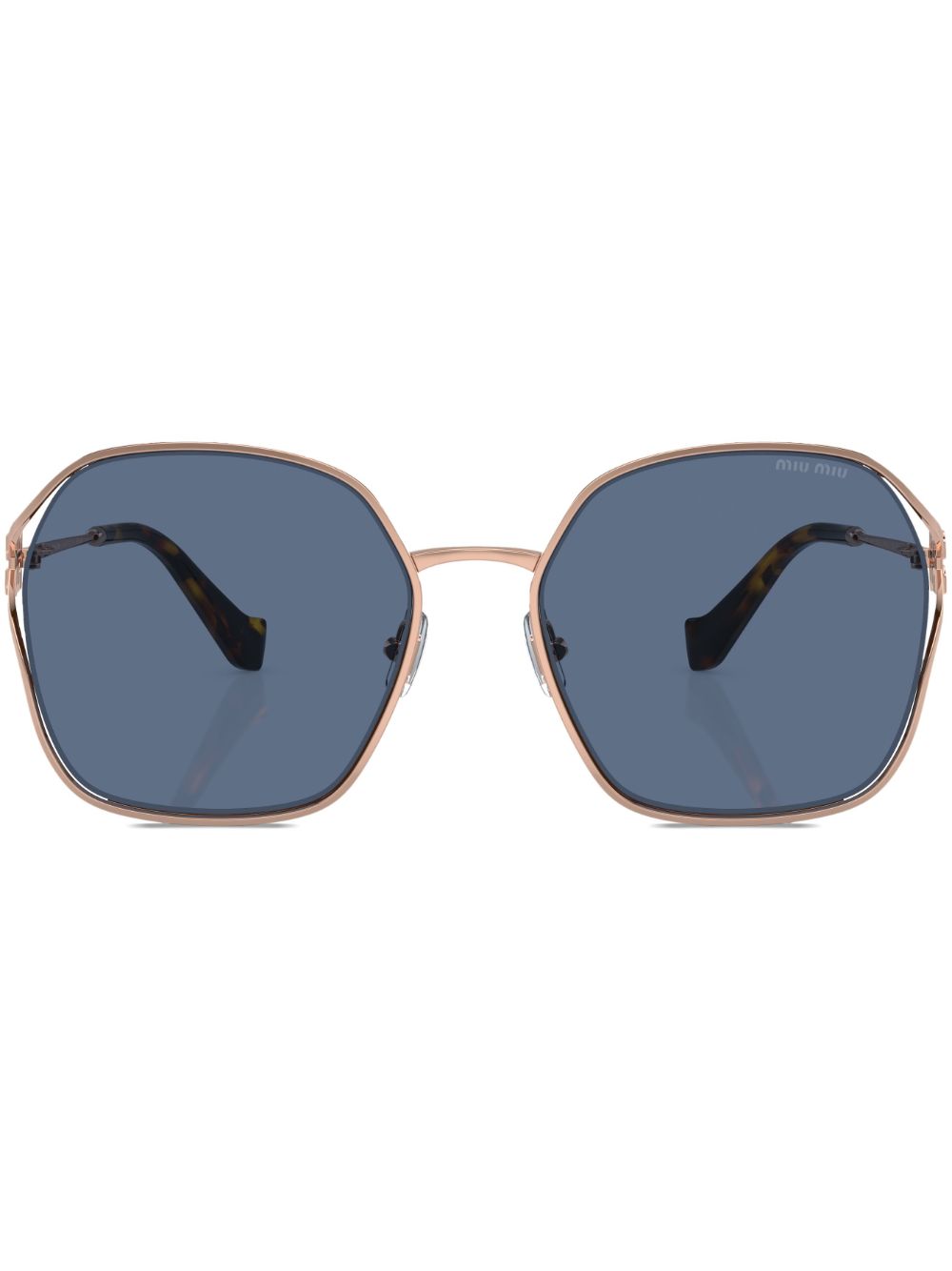 Miu Miu Eyewear oversized-frame tinted sunglasses - Gold von Miu Miu Eyewear