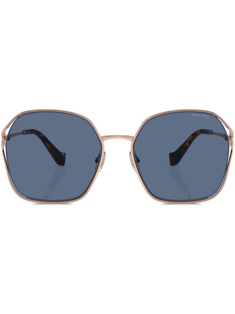 Miu Miu Eyewear oversized-frame tinted sunglasses - Gold von Miu Miu Eyewear