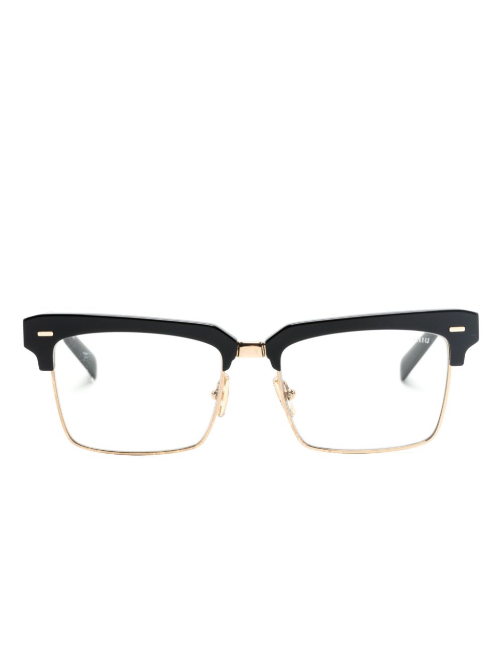 Miu Miu Eyewear rectangle-frame glasses - Black von Miu Miu Eyewear