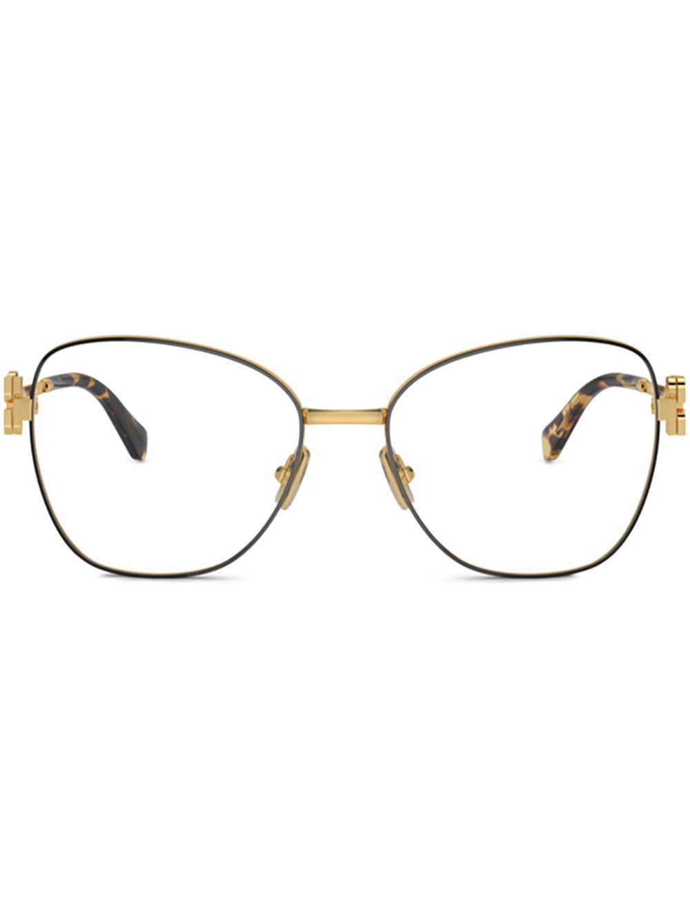 Miu Miu Eyewear square-frame glasses - Black von Miu Miu Eyewear