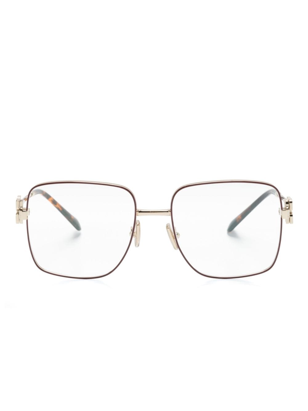 Miu Miu Eyewear square-frame glasses - Gold von Miu Miu Eyewear