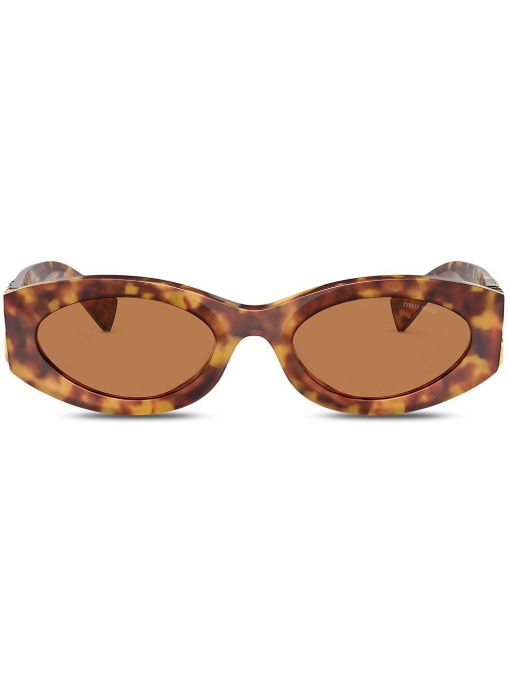 Miu Miu Eyewear tortoiseshell cat-eye sunglasses - Brown von Miu Miu Eyewear