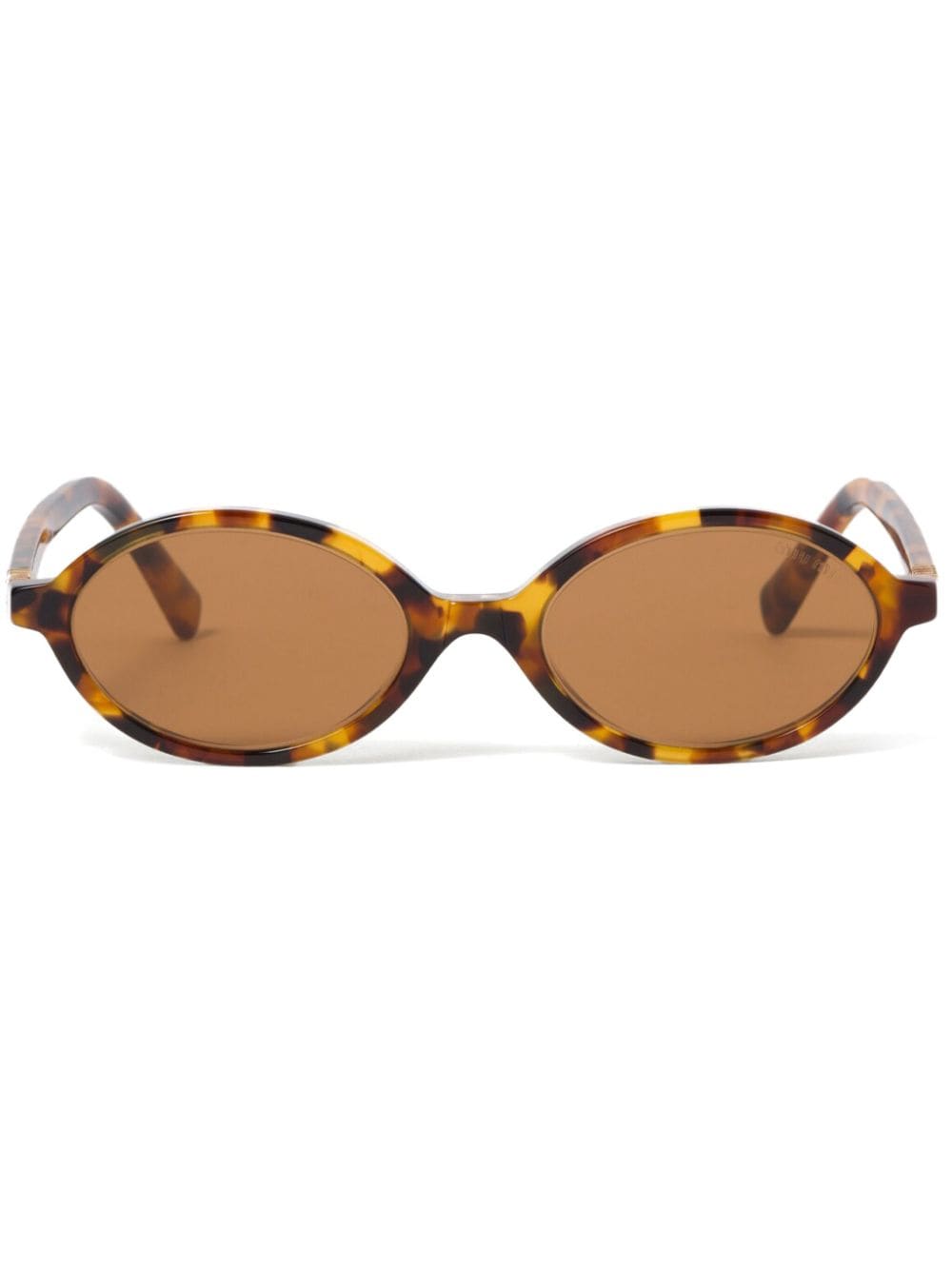 Miu Miu Eyewear tortoiseshell-effect sunglasses - Brown von Miu Miu Eyewear