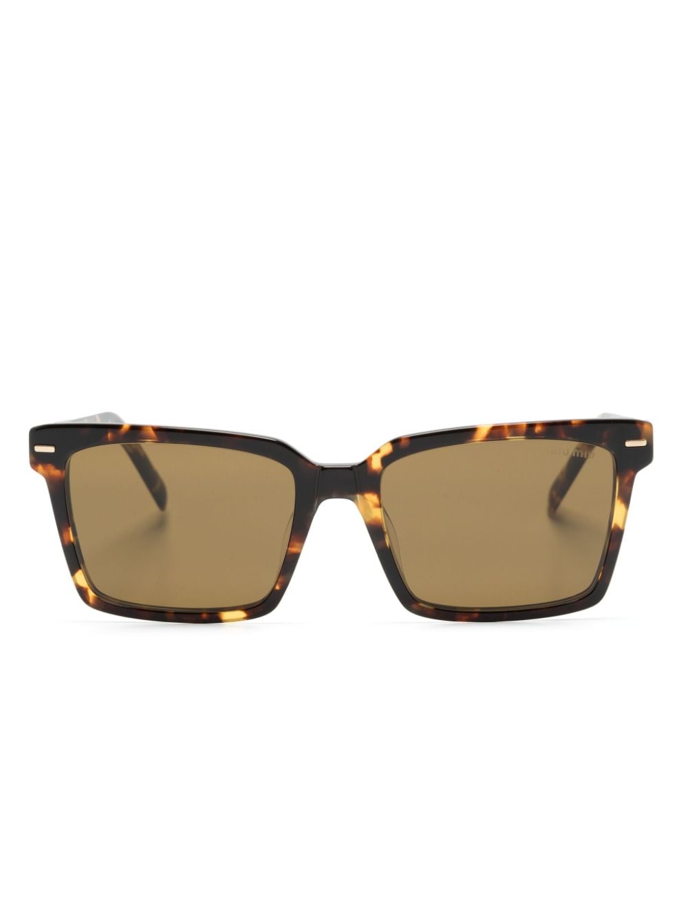 Miu Miu Eyewear tortoiseshell square-frame sunglasses - Brown von Miu Miu Eyewear