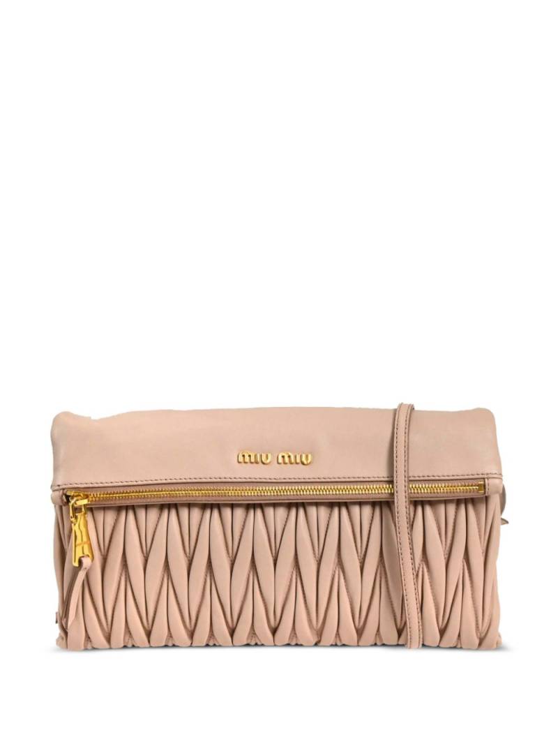 Miu Miu Pre-Owned 1990-2000s matelassé crossbody bag - Pink von Miu Miu Pre-Owned