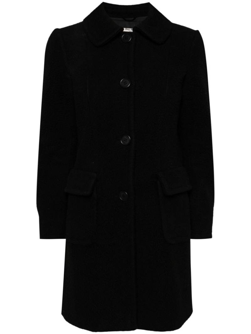 Miu Miu Pre-Owned 1990-2000s single-breasted coat - Black von Miu Miu Pre-Owned