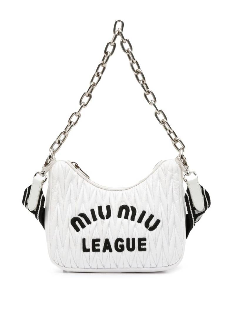 Miu Miu Pre-Owned 2000-2010 Matelasse League Bag satchel - White von Miu Miu Pre-Owned