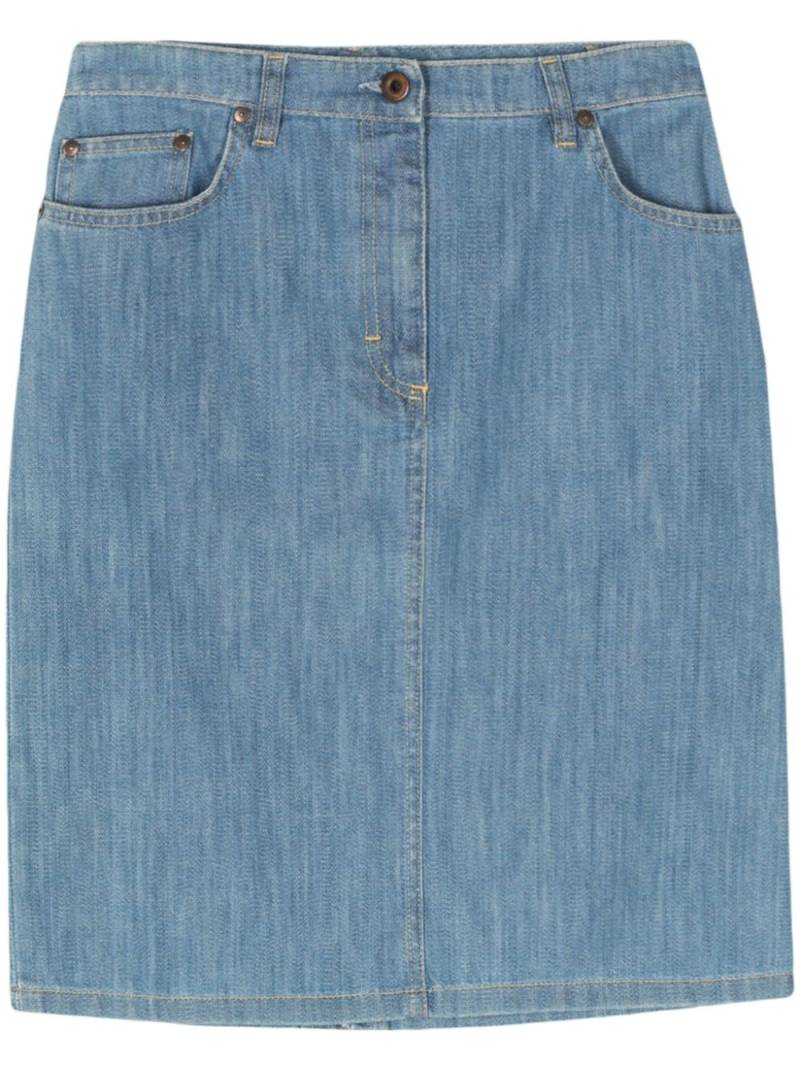 Miu Miu Pre-Owned 2000s denim mini skirt - Blue von Miu Miu Pre-Owned