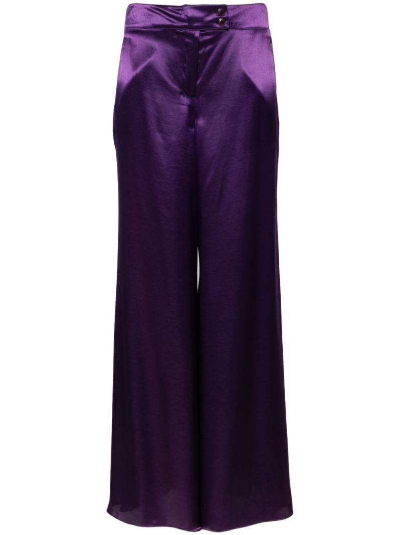 Miu Miu Pre-Owned 2000s high-waist palazzo trousers - Purple von Miu Miu Pre-Owned