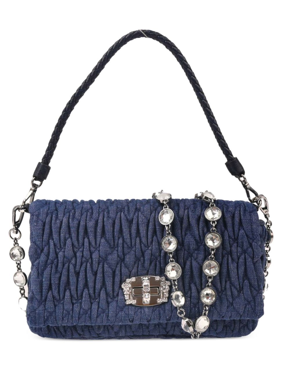 Miu Miu Pre-Owned 2000s matelassé shoulder bag - Blue von Miu Miu Pre-Owned