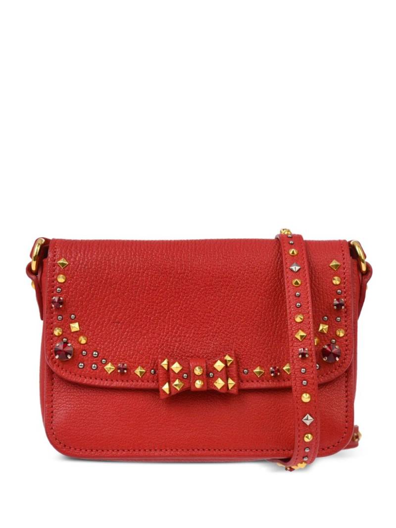 Miu Miu Pre-Owned 2000s studded crossbody bag - Red von Miu Miu Pre-Owned