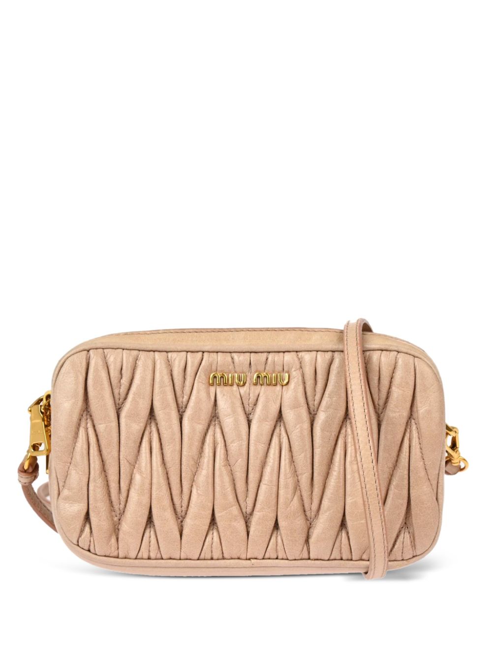 Miu Miu Pre-Owned 2010 matelassé cross body bag - Pink von Miu Miu Pre-Owned