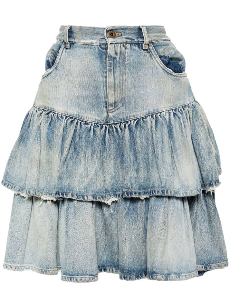 Miu Miu Pre-Owned 2019 denim skirt - Blue von Miu Miu Pre-Owned