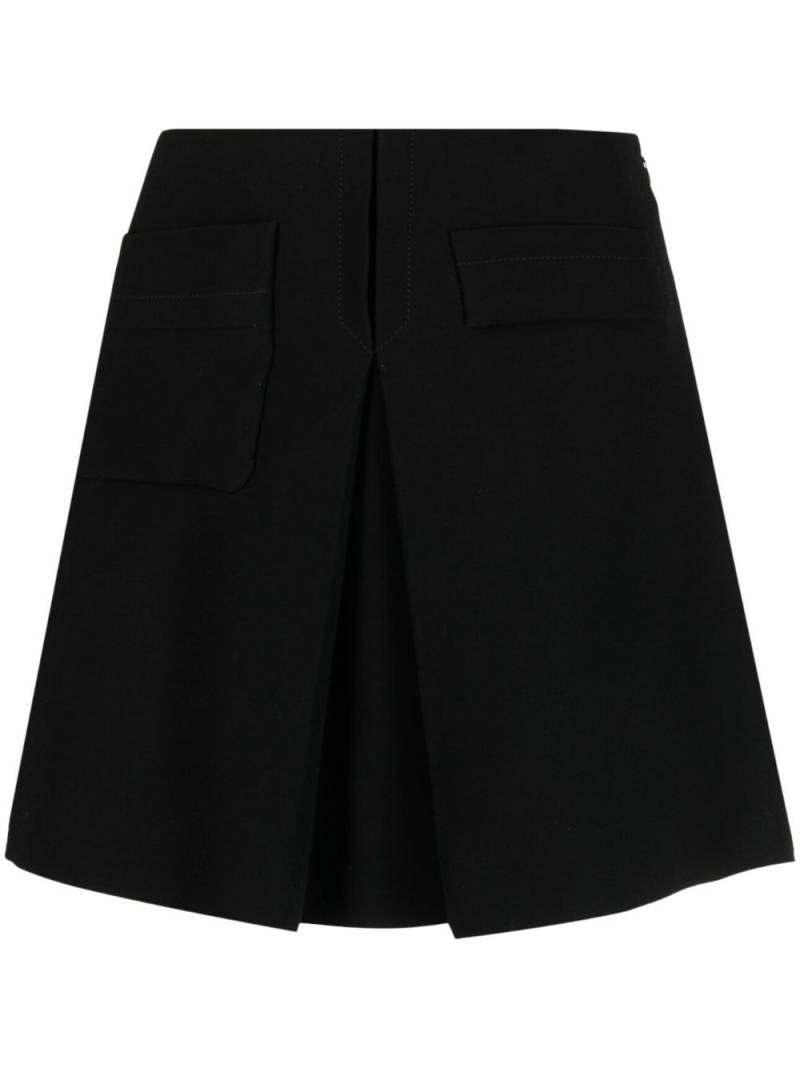 Miu Miu Pre-Owned A-line high-waist miniskirt - Black von Miu Miu Pre-Owned