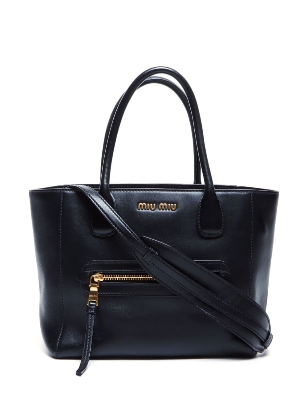 Miu Miu Pre-Owned Madras tote bag - Black von Miu Miu Pre-Owned