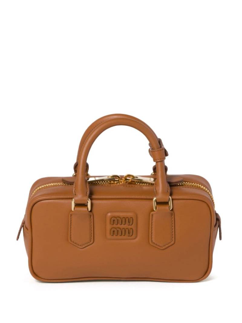 Miu Miu Arcadie leather bag - Brown von Miu Miu