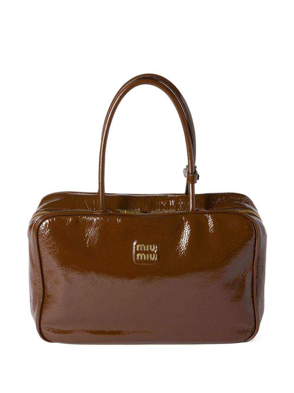 Miu Miu Beau tote bag - Brown von Miu Miu