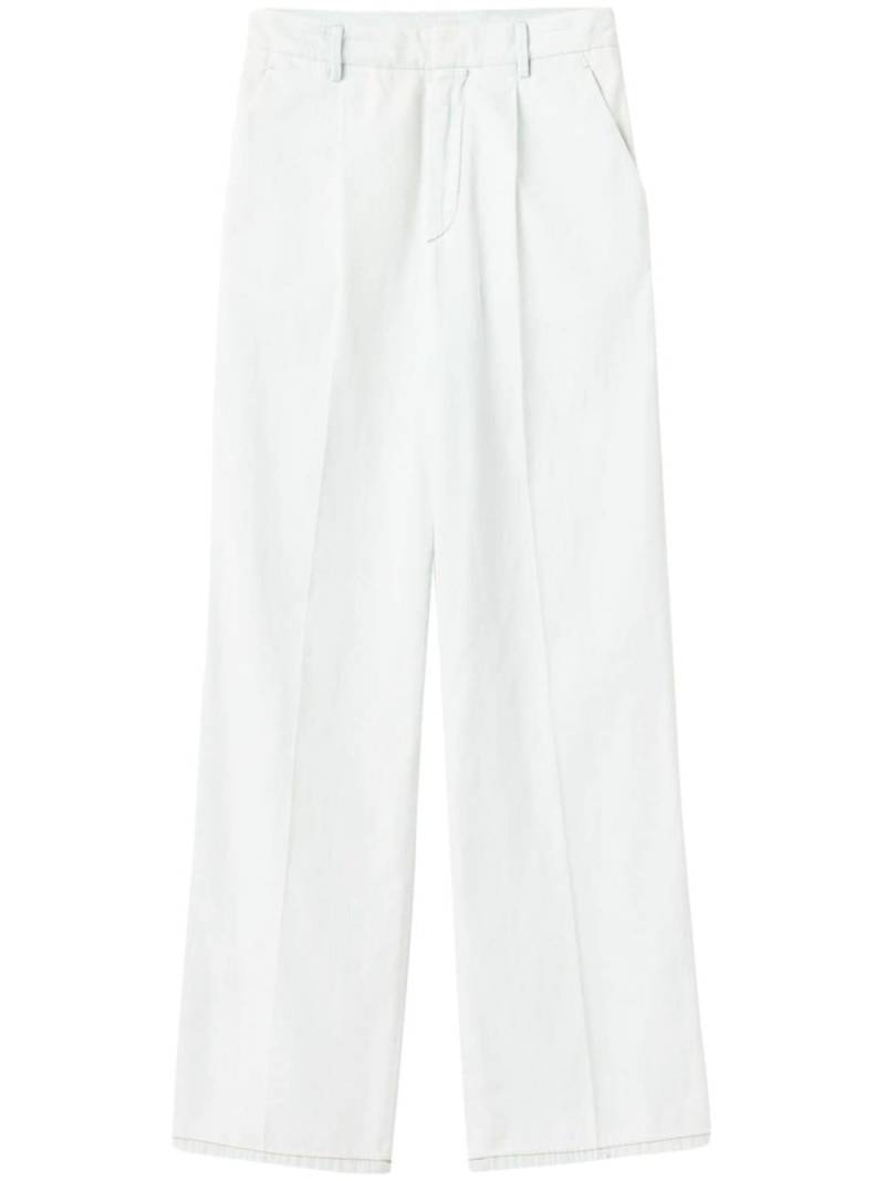 Miu Miu Chambray straight-leg jeans - Blue von Miu Miu