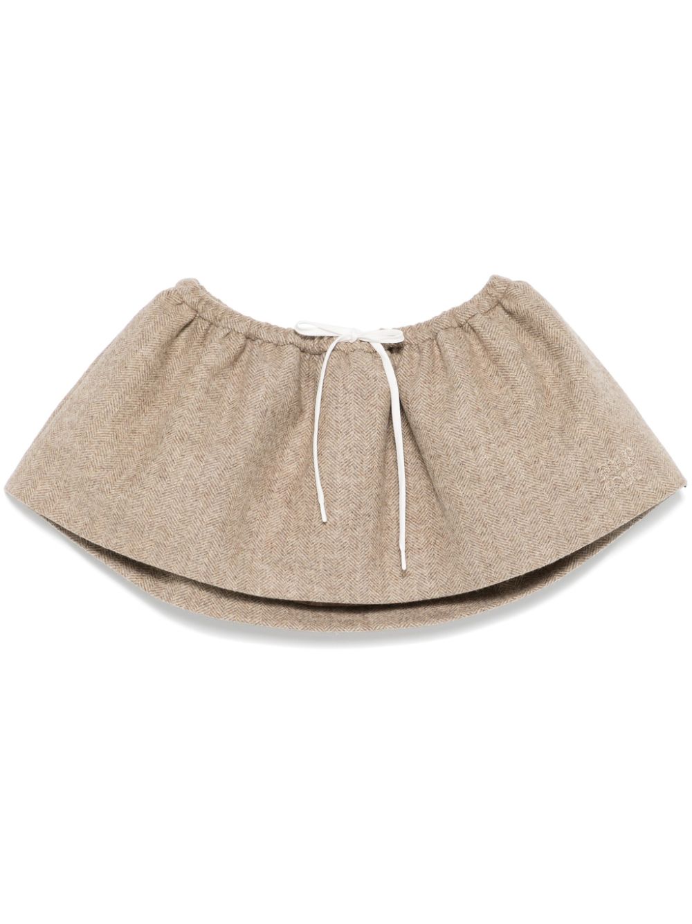 Miu Miu Chevron mini skirt - Brown von Miu Miu