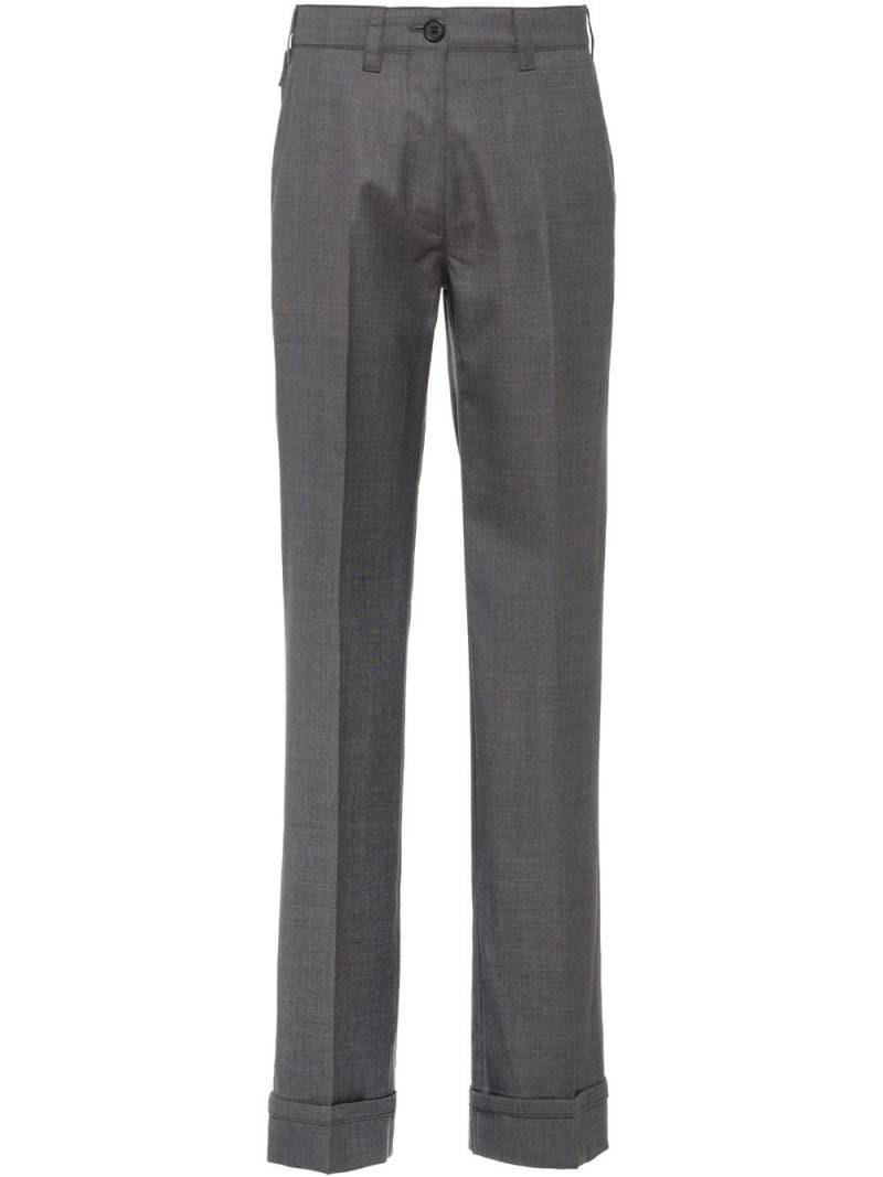 Miu Miu Grisaille straight-leg trousers - Grey von Miu Miu