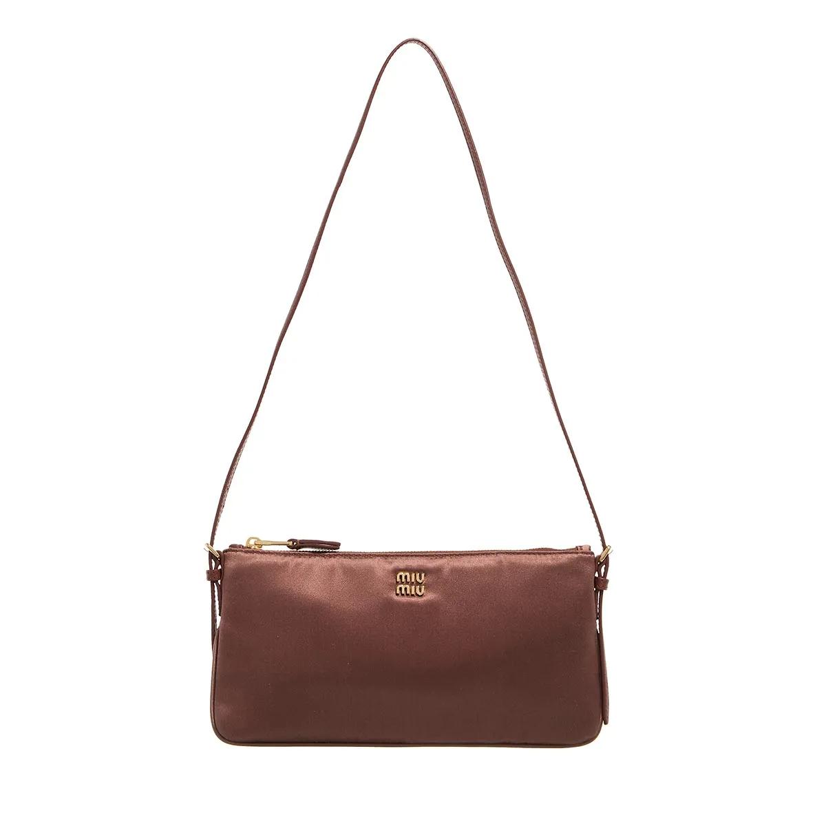 Miu Miu Handtasche - Satin Shoulder Bag - Gr. unisize - in Braun - für Damen Miu Miu Handtasche - Satin Shoulder Bag - Gr. unisize - in Braun - für Damen von Miu Miu
