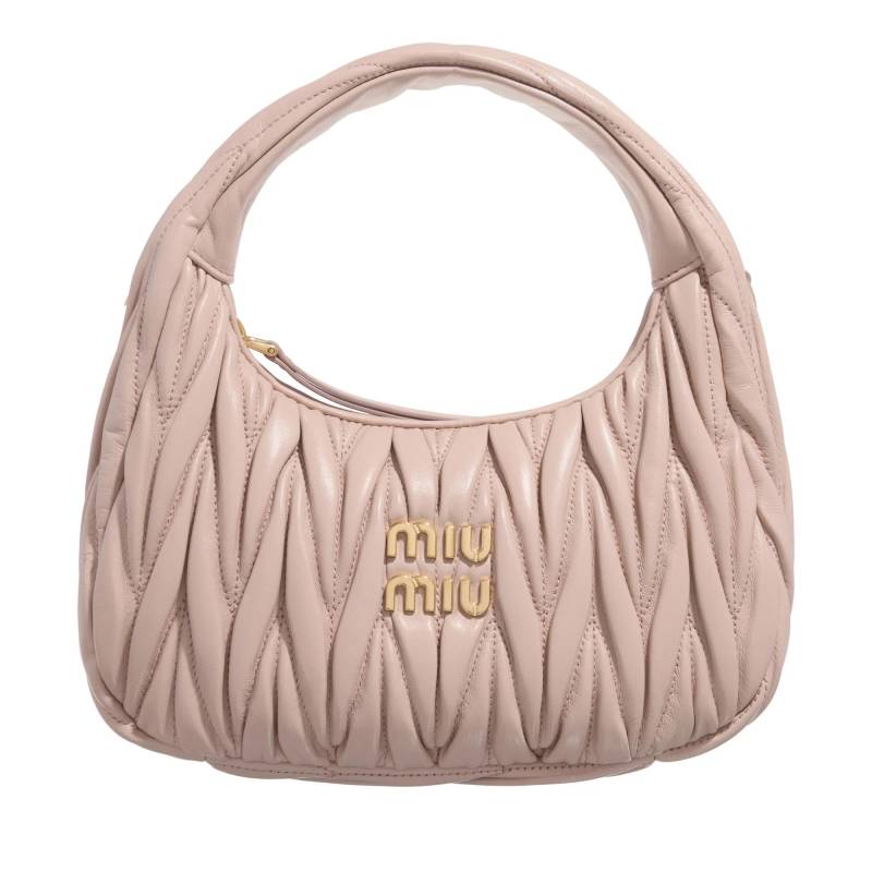 Miu Miu Handtasche - Wander Hobo Matelassé - Gr. unisize - in Beige - für Damen von Miu Miu