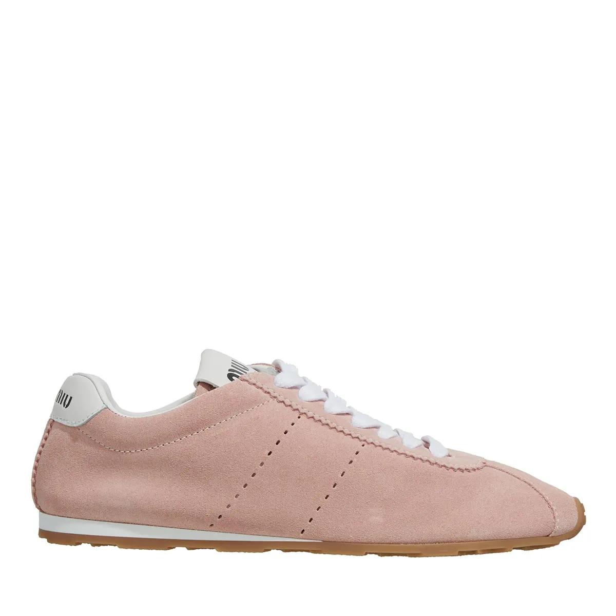 Miu Miu High-Top Sneaker - Logo Printed Lace Up Sneakers - Gr. 36 (EU) - in Rosa - für Damen von Miu Miu