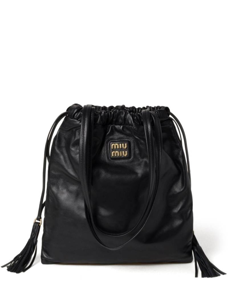 Miu Miu Joie leather bag - Black von Miu Miu