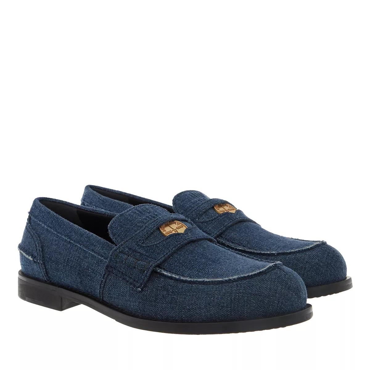 Miu Miu Loafer - Denim Loafers - Gr. 40 (EU) - in Blau - für Damen von Miu Miu