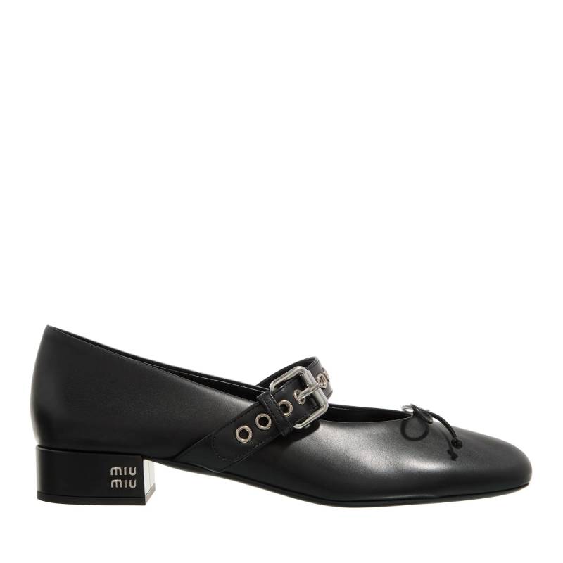 Miu Miu Loafer - Heeled Ballerinas - Gr. 36 (EU) - in Schwarz - für Damen von Miu Miu