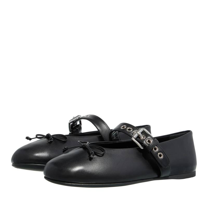 Miu Miu Loafer - Bucket And Bow Ballet Flats - Gr. 36 (EU) - in Schwarz - für Damen von Miu Miu