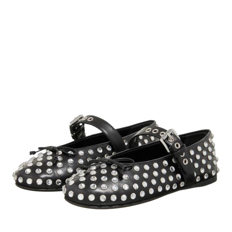 Miu Miu Loafer - Crystal Embellished Ballet Flats - Gr. 36 (EU) - in Schwarz - für Damen von Miu Miu