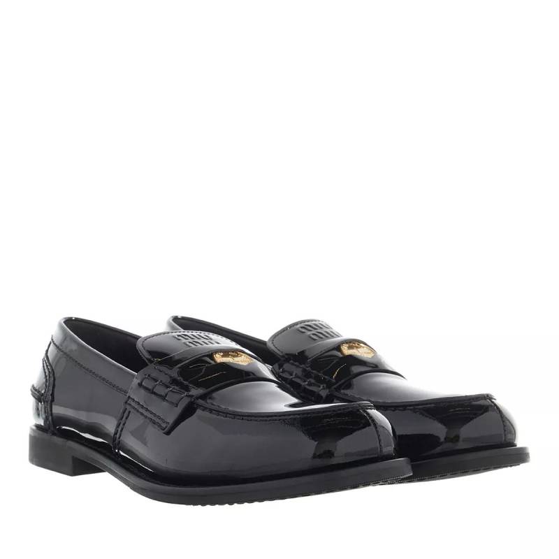 Miu Miu Loafers & Ballerinas - Patent Leather Penny Loafers - Gr. 41 (EU) - in Schwarz - für Damen von Miu Miu