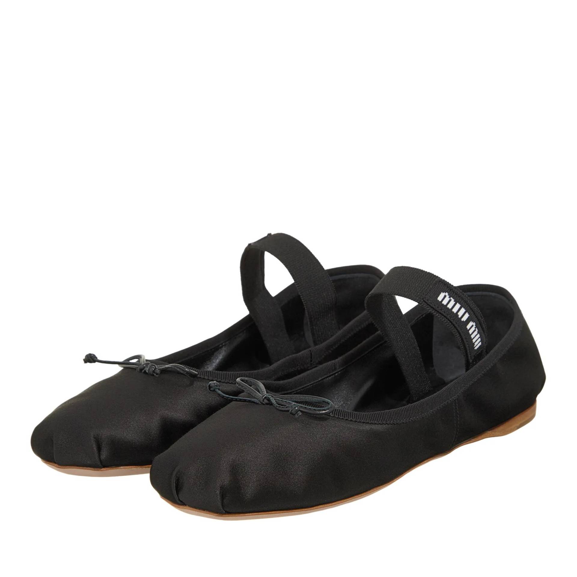 Miu Miu Loafer - Satin Ballet Flats - Gr. 36 (EU) - in Schwarz - für Damen von Miu Miu