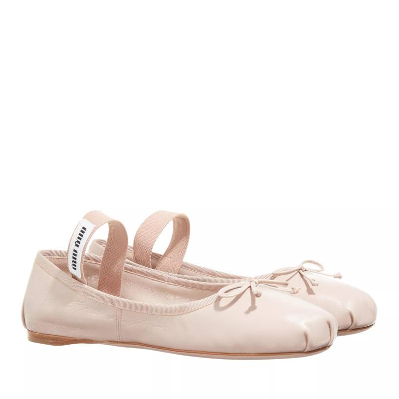 Miu Miu Loafers & Ballerinas - Flat Woman - Gr. 36 (EU) - in Beige - für Damen von Miu Miu