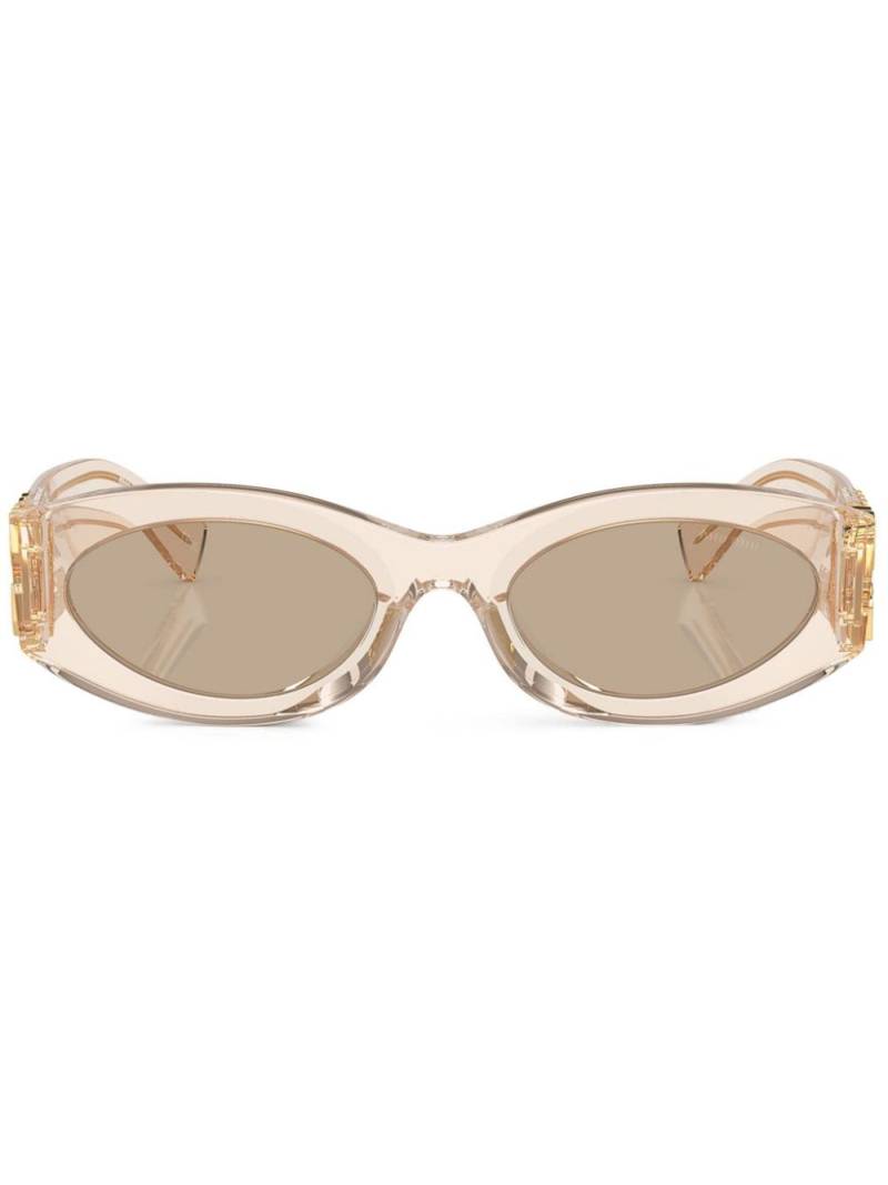 Miu Miu MU11WS oval-frame sunglasses - Neutrals von Miu Miu