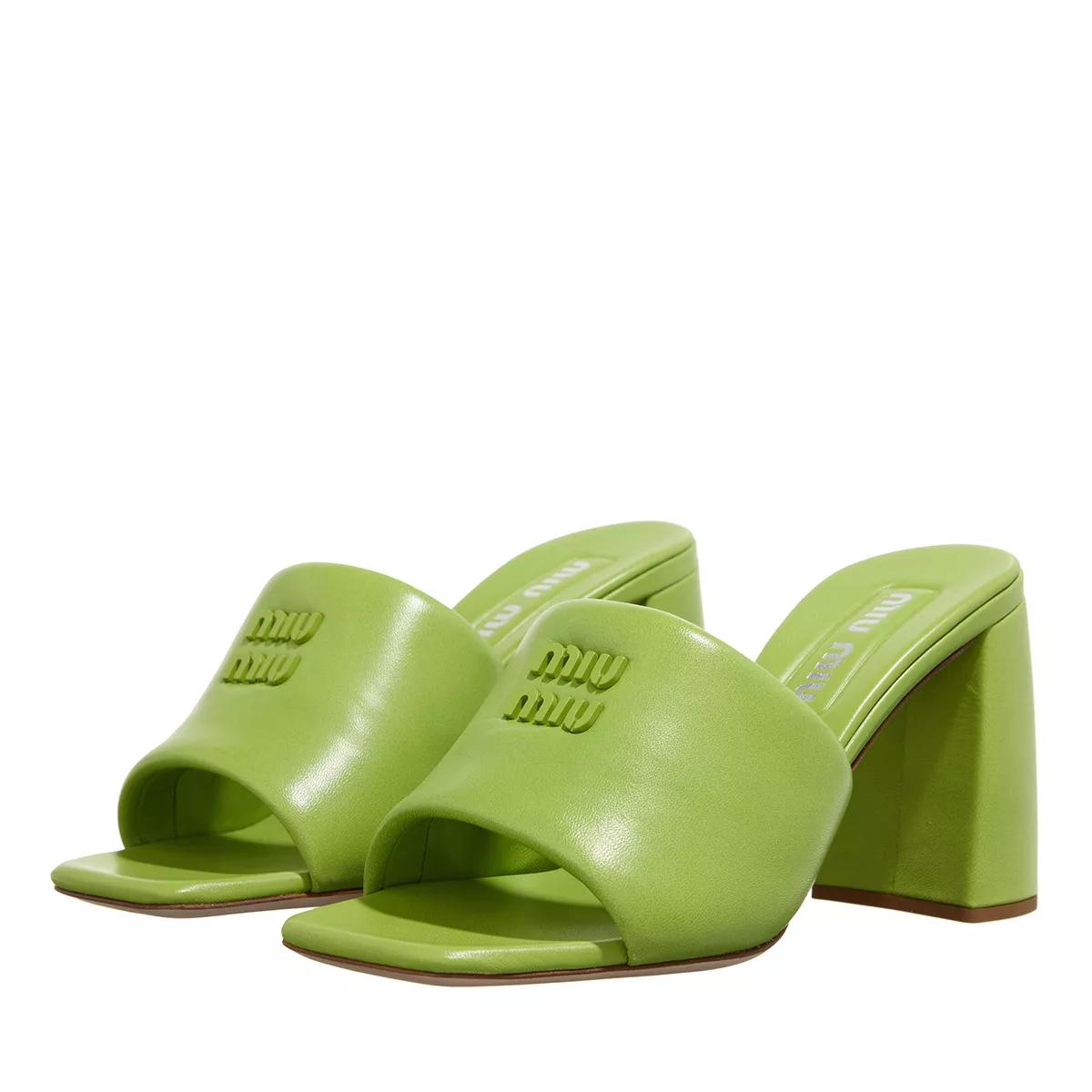 Miu Miu Sandalen - Woman Sandal - Gr. 37 (EU) - in Grün - für Damen von Miu Miu