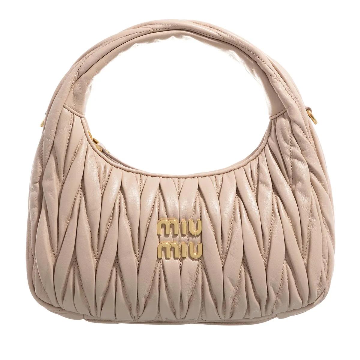 Miu Miu Schultertasche - Hobo Bag - Gr. unisize - in Taupe - für Damen von Miu Miu