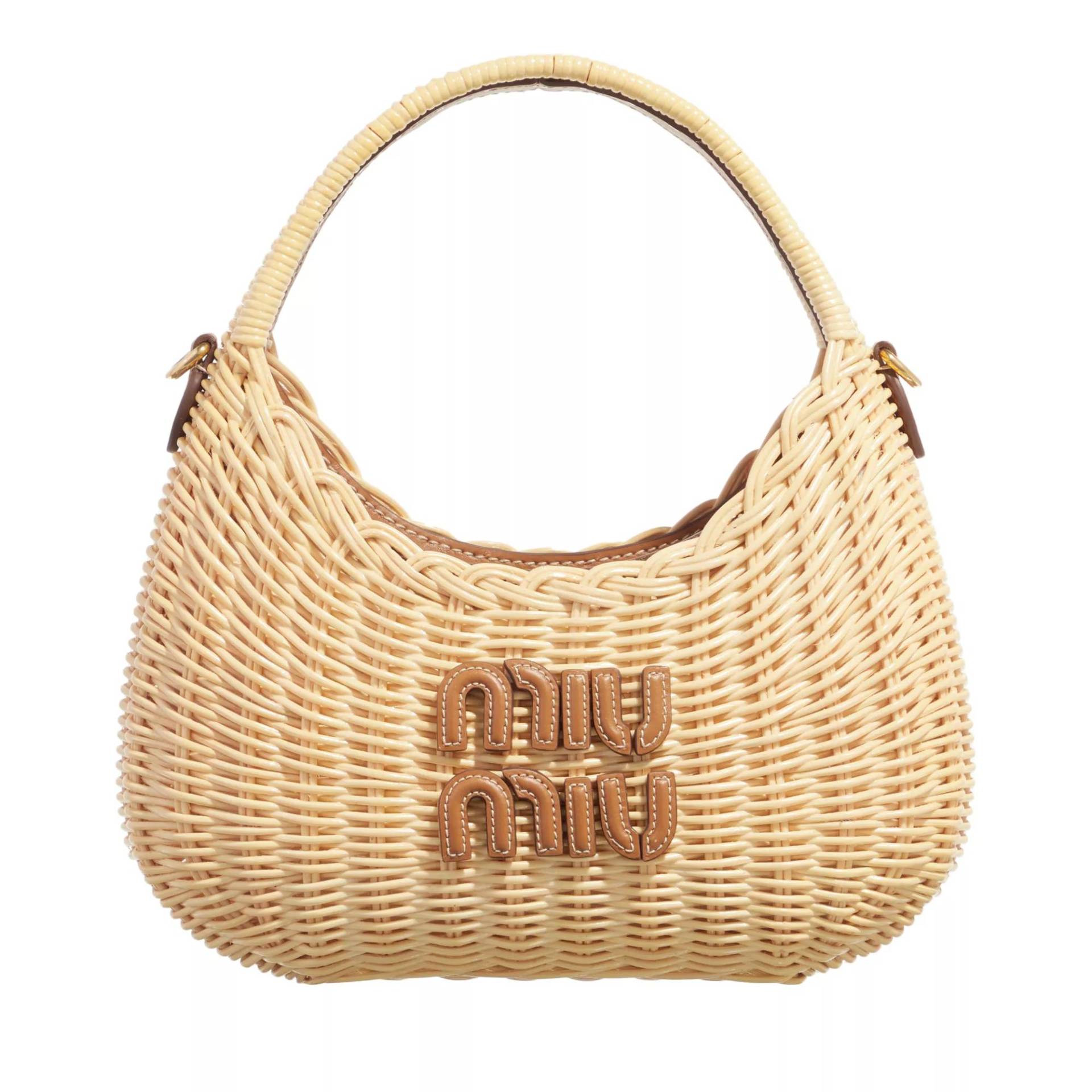 Miu Miu Schultertasche - Wander - Gr. unisize - in Beige - für Damen von Miu Miu