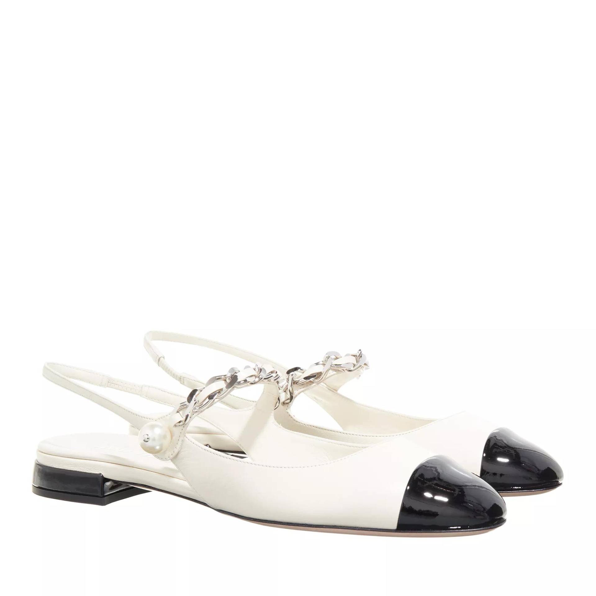 Miu Miu Slipper & Pantoletten - Slingback Ballets - Gr. 39 (EU) - in Creme - für Damen von Miu Miu