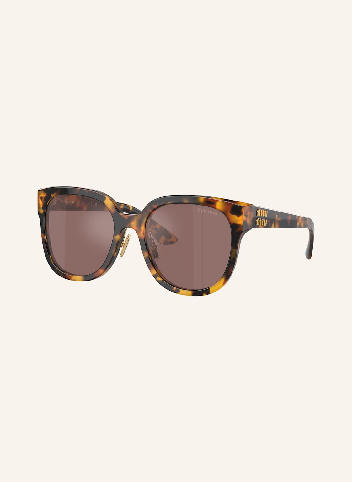 Miu Miu Sonnenbrille 1zs braun von Miu Miu