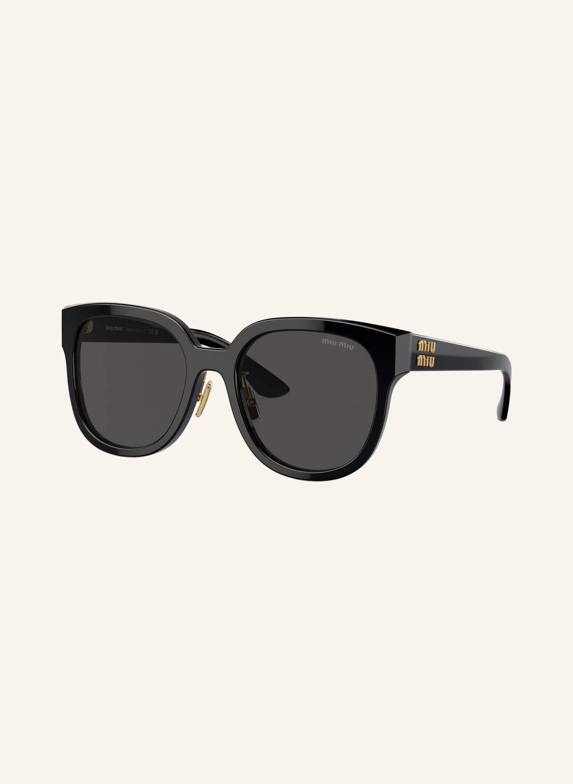 Miu Miu Sonnenbrille Mu 01zs schwarz Miu Miu Sonnenbrille Mu 01zs schwarz von Miu Miu