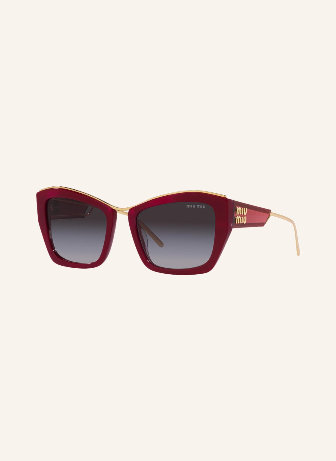 Miu Miu Sonnenbrille Mu 02ys rot von Miu Miu