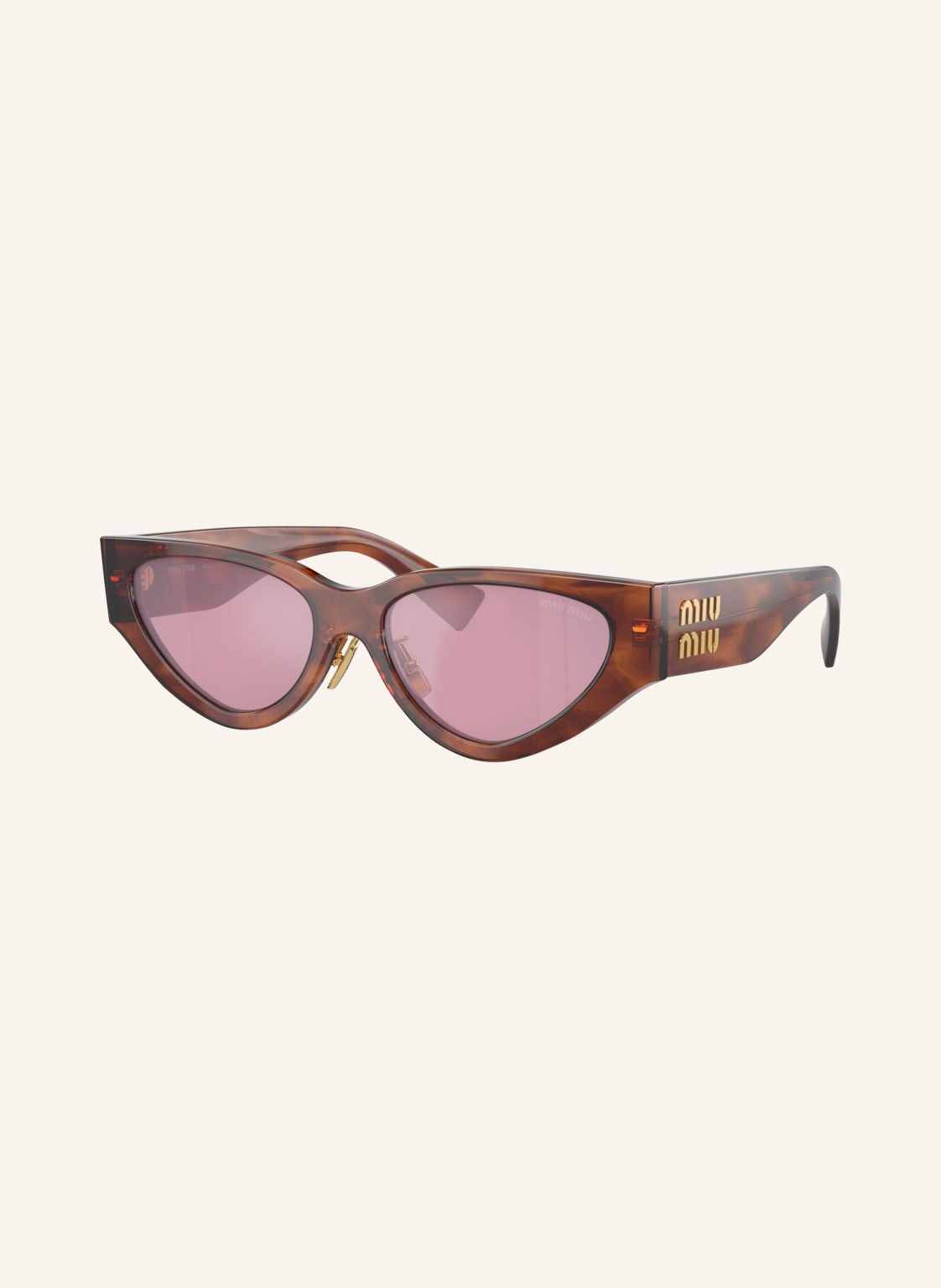 Miu Miu Sonnenbrille Mu 03zs braun von Miu Miu