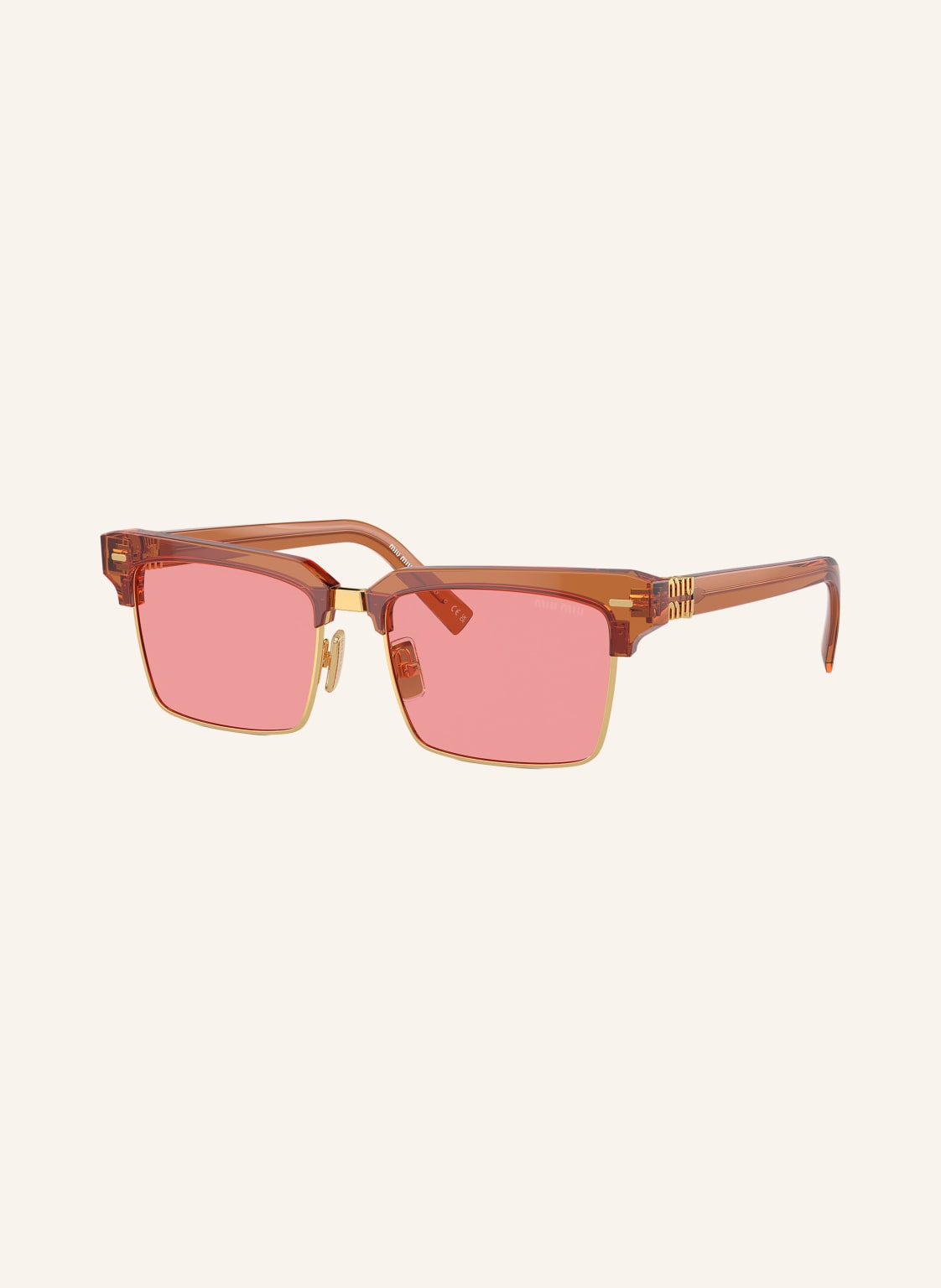 Miu Miu Sonnenbrille Mu 10zs braun von Miu Miu