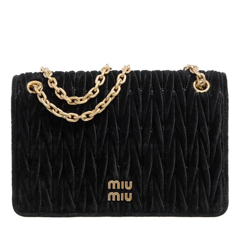 Miu Miu Umhängetasche - Chain Linked Mini Shoulder Bag - Gr. unisize - in Schwarz - für Damen von Miu Miu