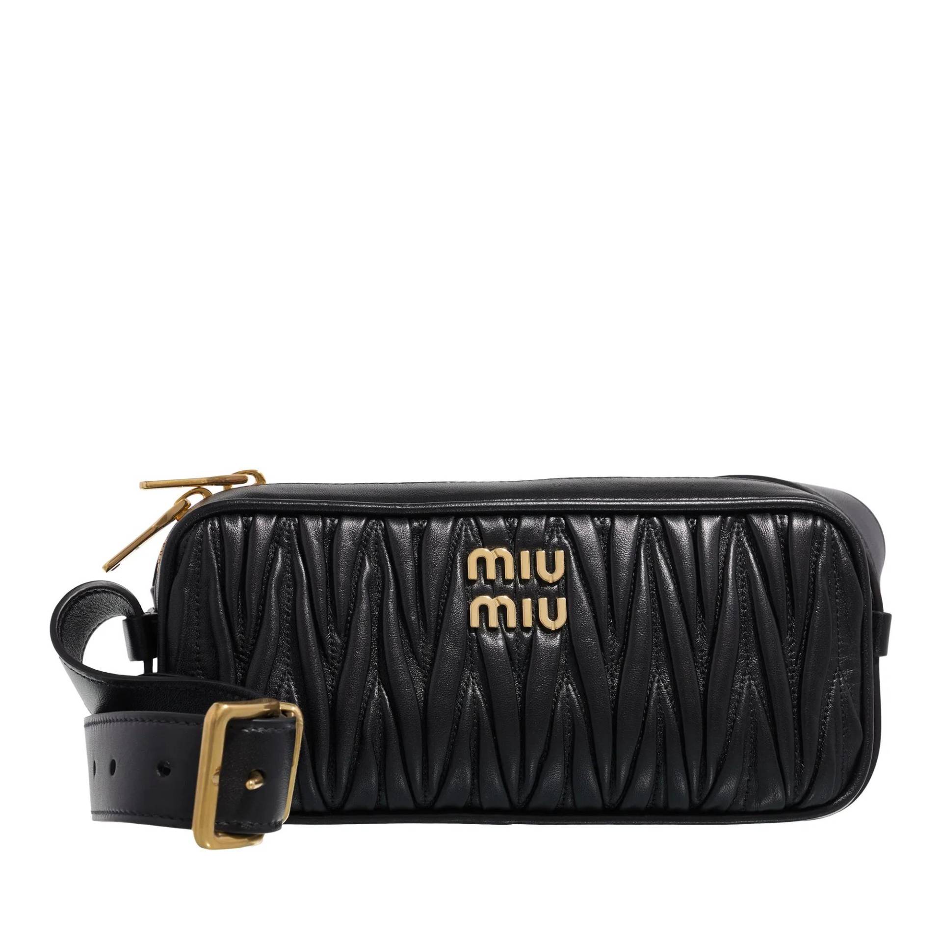 Miu Miu Umhängetasche - Matelass Nappa Leather Shoulder Bag - Gr. unisize - in Schwarz - für Damen von Miu Miu