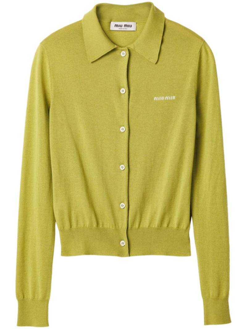 Miu Miu button-down cardigan - Green von Miu Miu