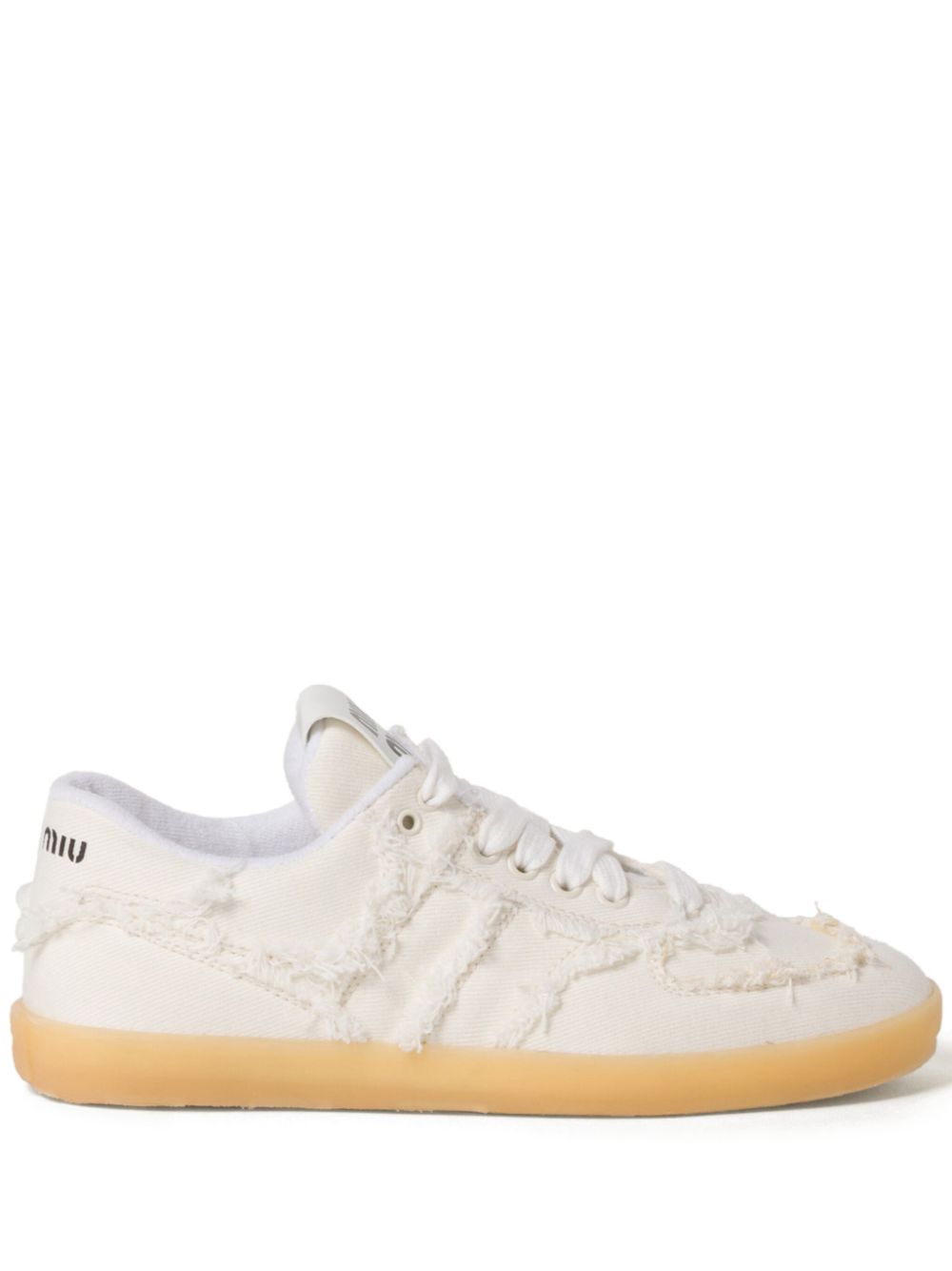 Miu Miu denim sneakers - Neutrals von Miu Miu